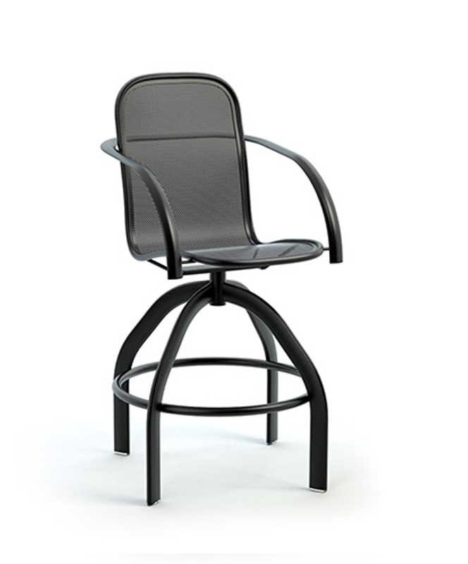 Florida Mesh (Aluminum) Swivel Bar Stool - Image 4
